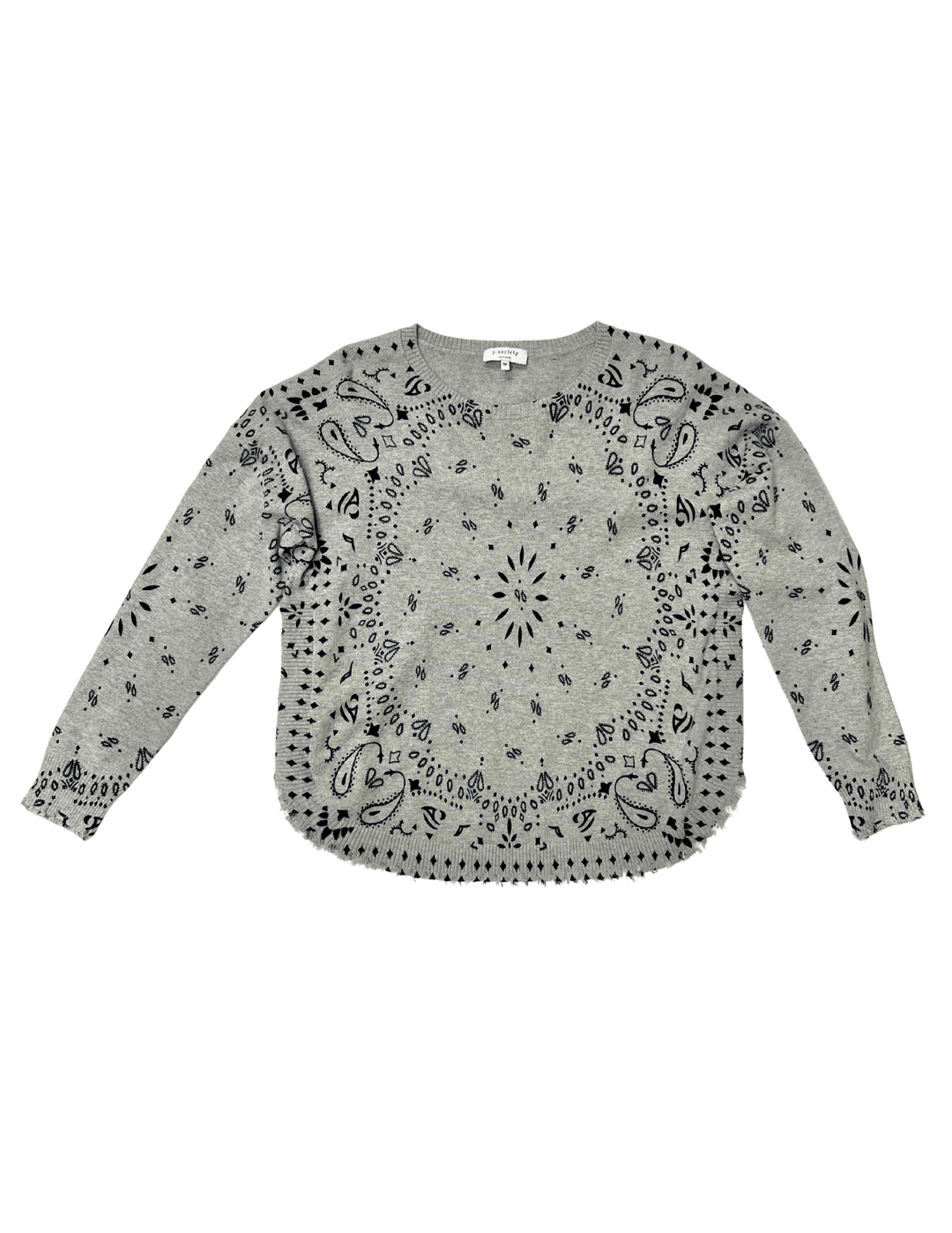 J. Society Bandana Distressed Crew - Capri by Sunset & Co.