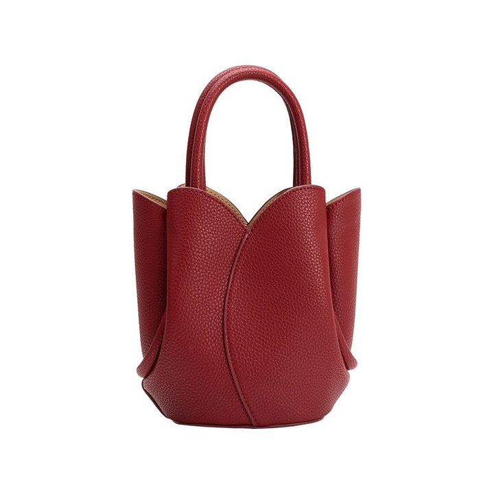 Melie Bianco Tulip Mini Recycled Vegan Leather Top Handle Bag - Capri by Sunset & Co.