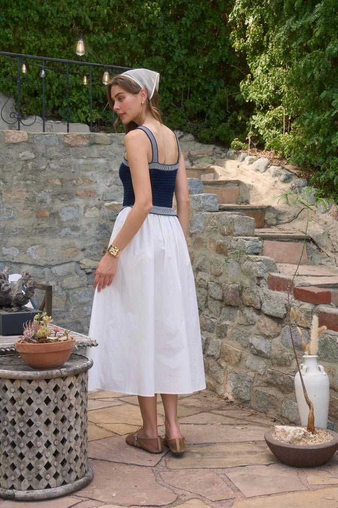 Moon River Sweater Knit Midi Dress - Capri by Sunset & Co.