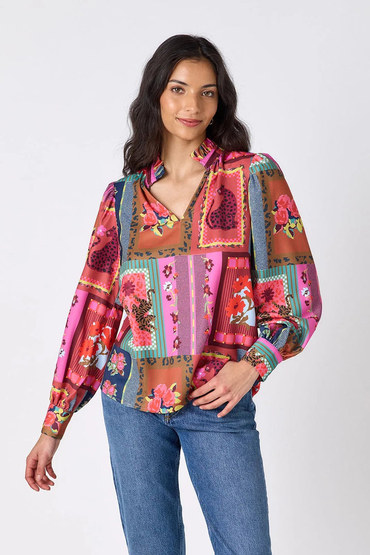 Crosby Lyla Blouse - Capri by Sunset & Co.