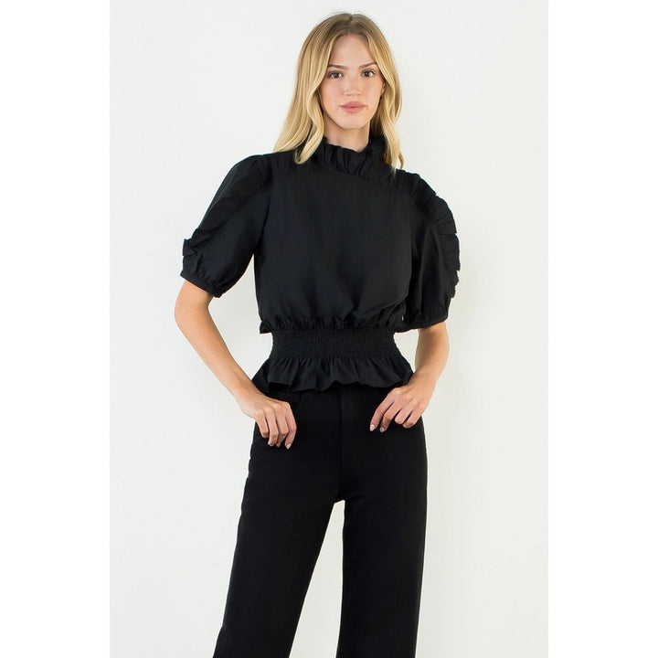 Ruffled Detail Top - Capri by Sunset & Co.