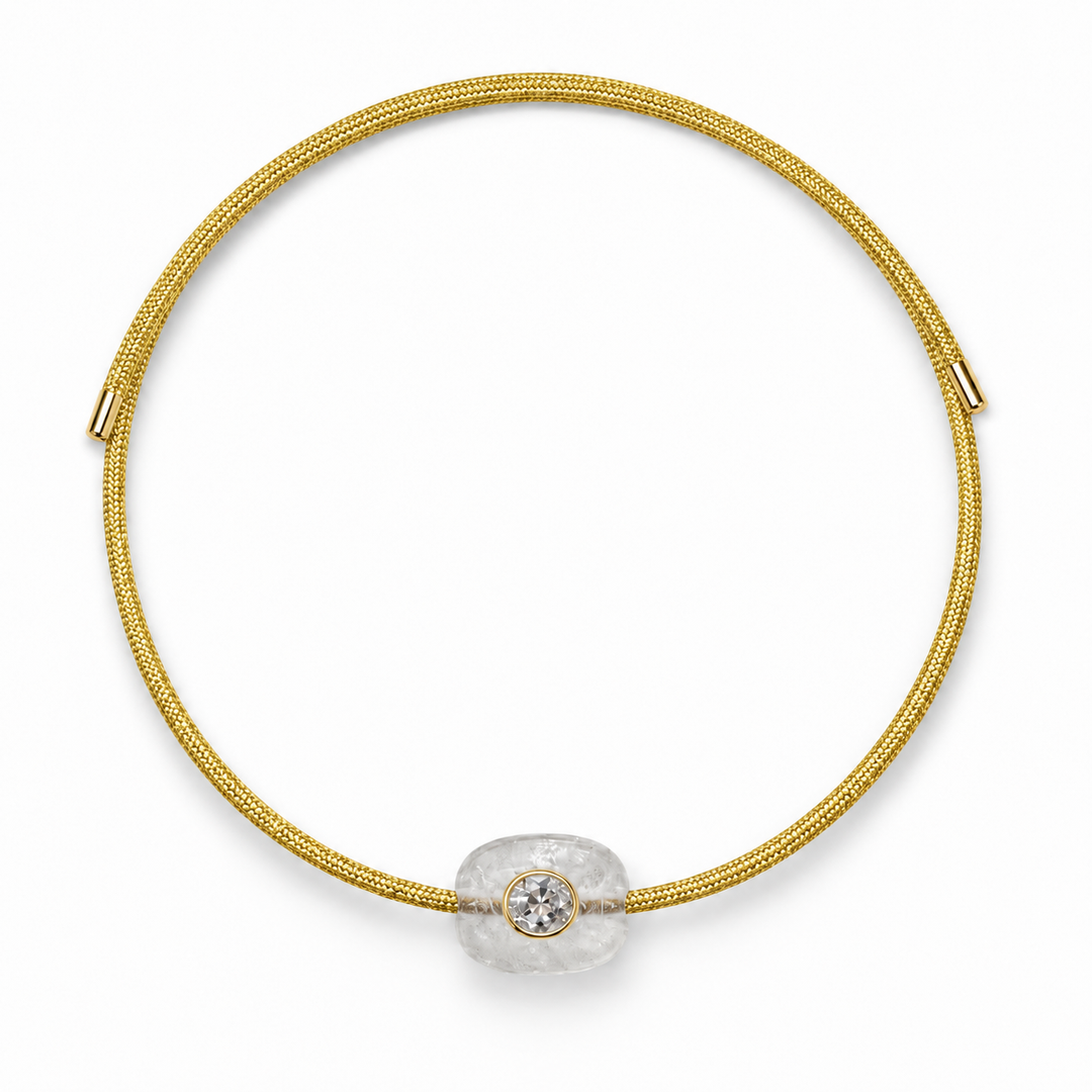 Gold Sparkle Magnetic Necklace
