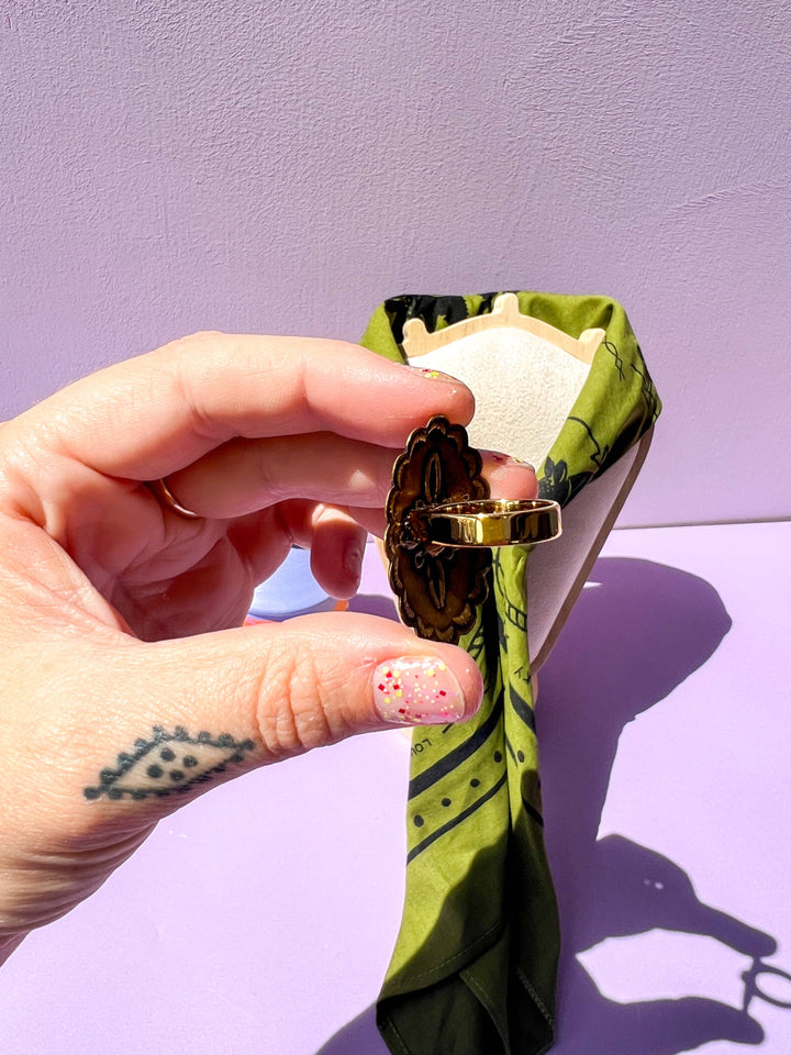 Opal Concho Bandana Slide