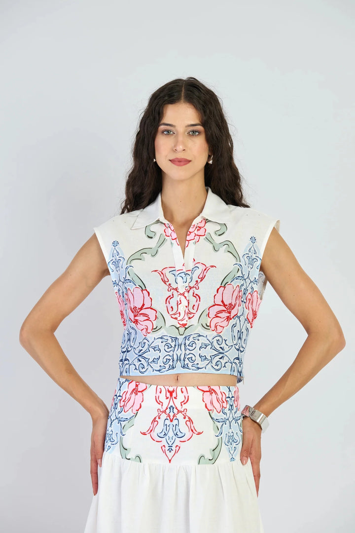 Beyond By Vera Alba Top - Capri by Sunset & Co.