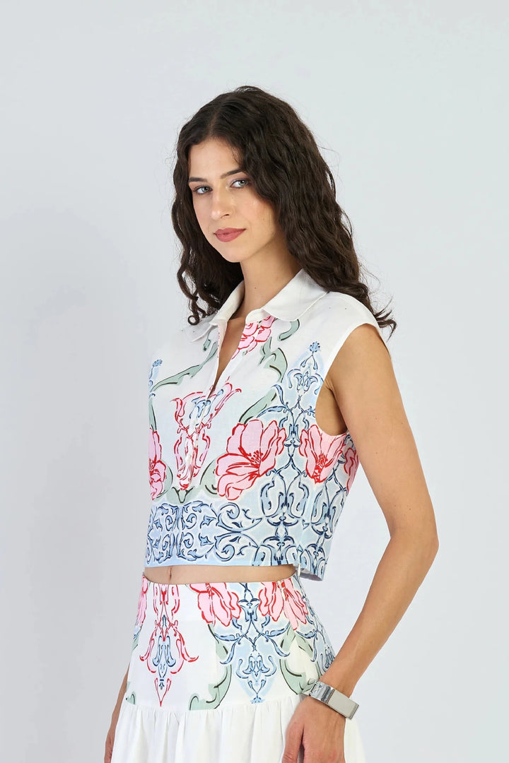 Beyond By Vera Alba Top - Capri by Sunset & Co.