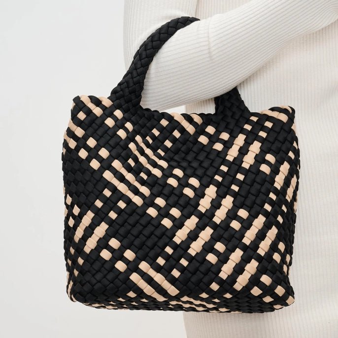 Sol and Selene Small Sky's The Limit Woven Neoprene Crossbody - Capri by Sunset & Co.