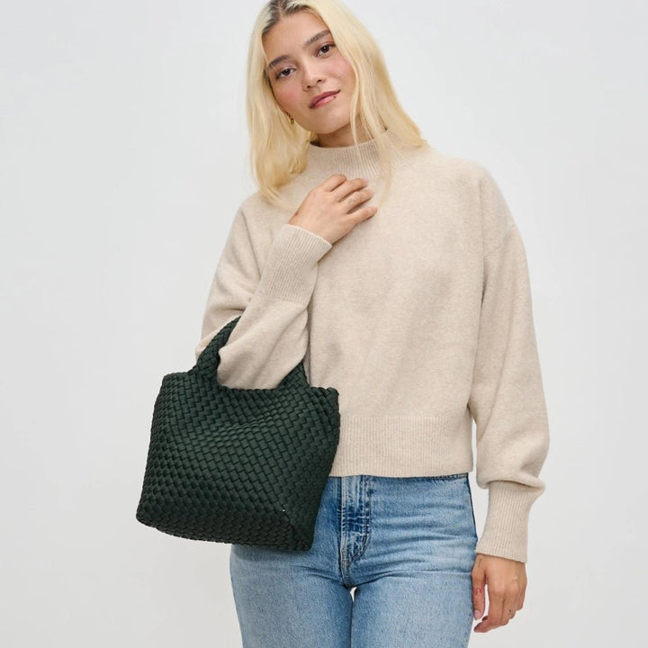 Sol and Selene Small Sky's The Limit Woven Crossbody - Capri by Sunset & Co.