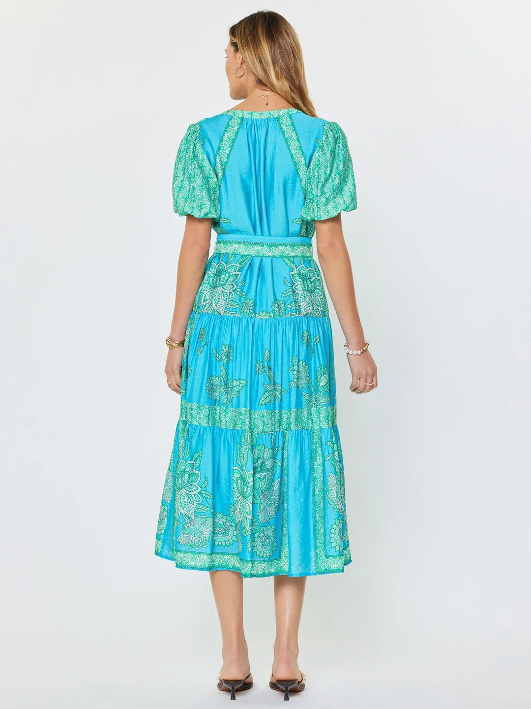 Current Air Tiered Midi Dress - Capri by Sunset & Co.