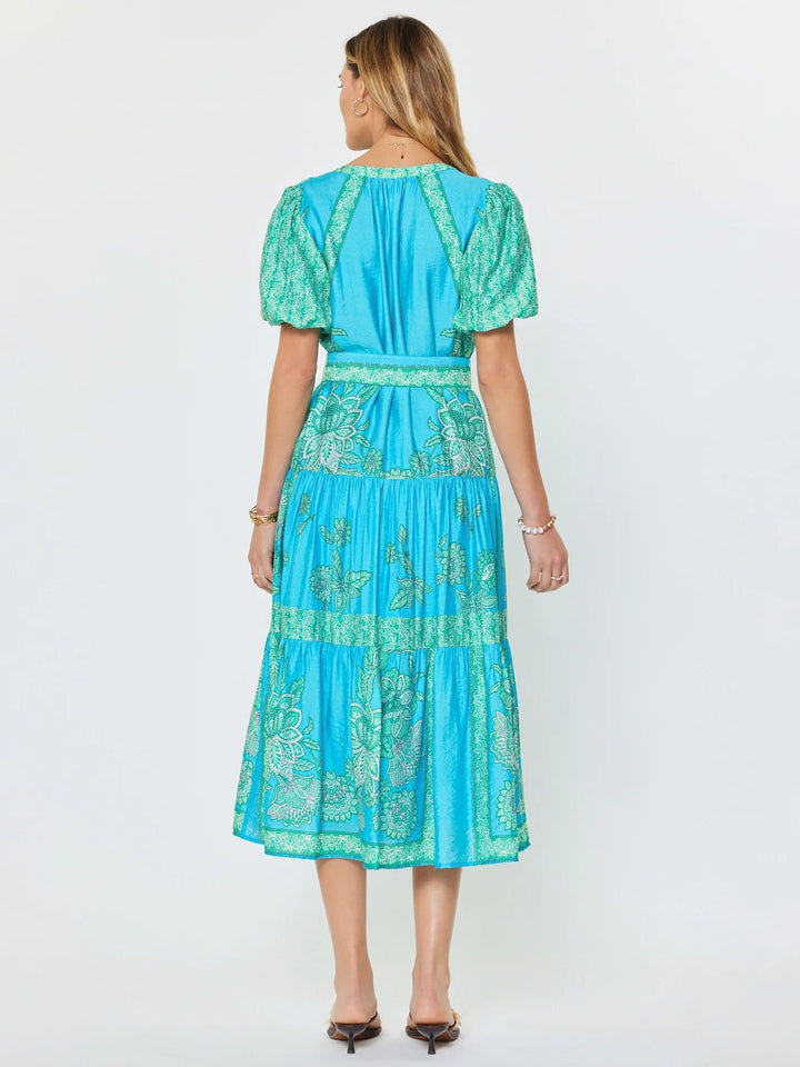 Current Air Tiered Midi Dress - Capri by Sunset & Co.