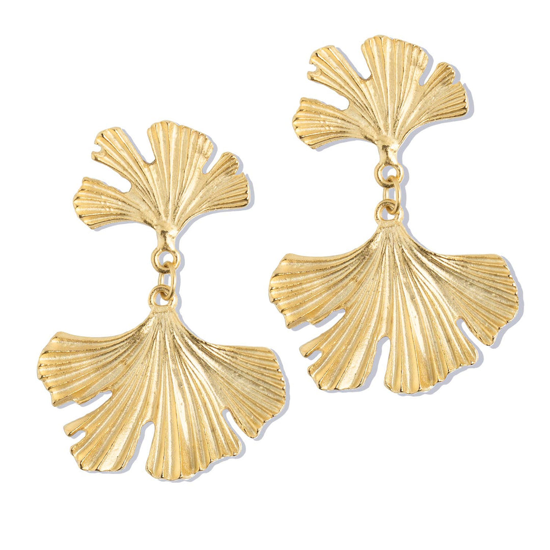 Susan Shaw Ginkgo Earrings - Capri by Sunset & Co.