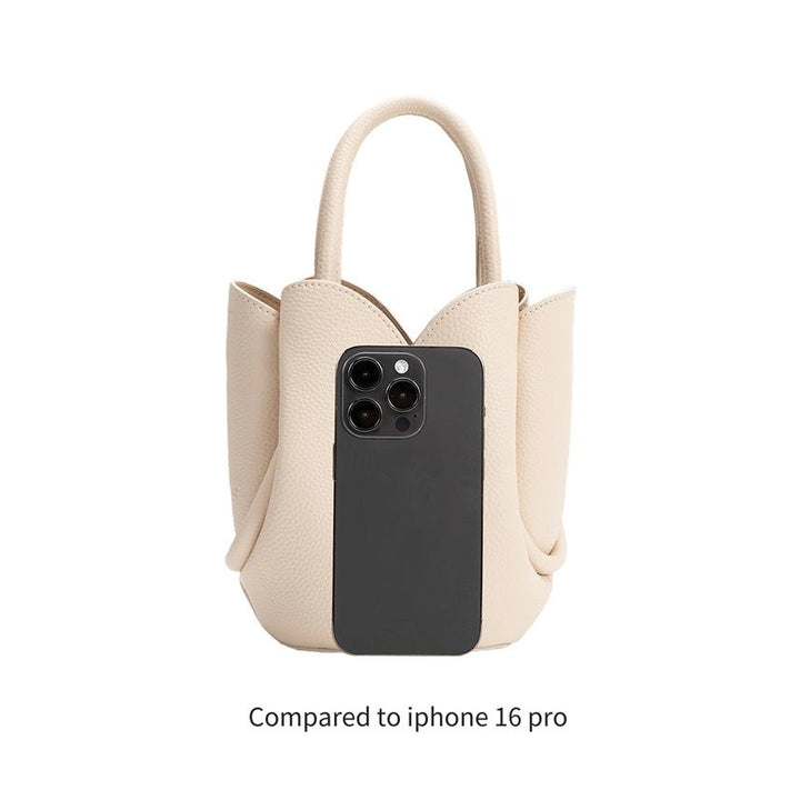 Melie Bianco Tulip Mini Recycled Vegan Leather Top Handle Bag - Capri by Sunset & Co.