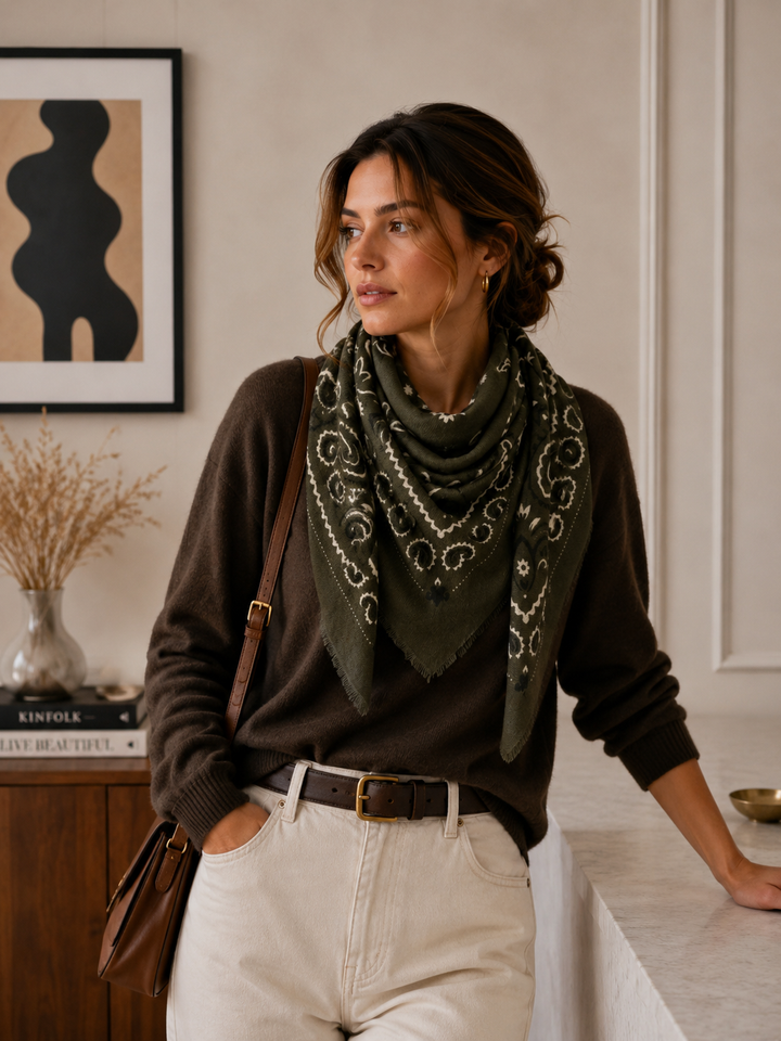 Woolen Square Bandana