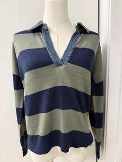 J. Society Denim Collar Polo
