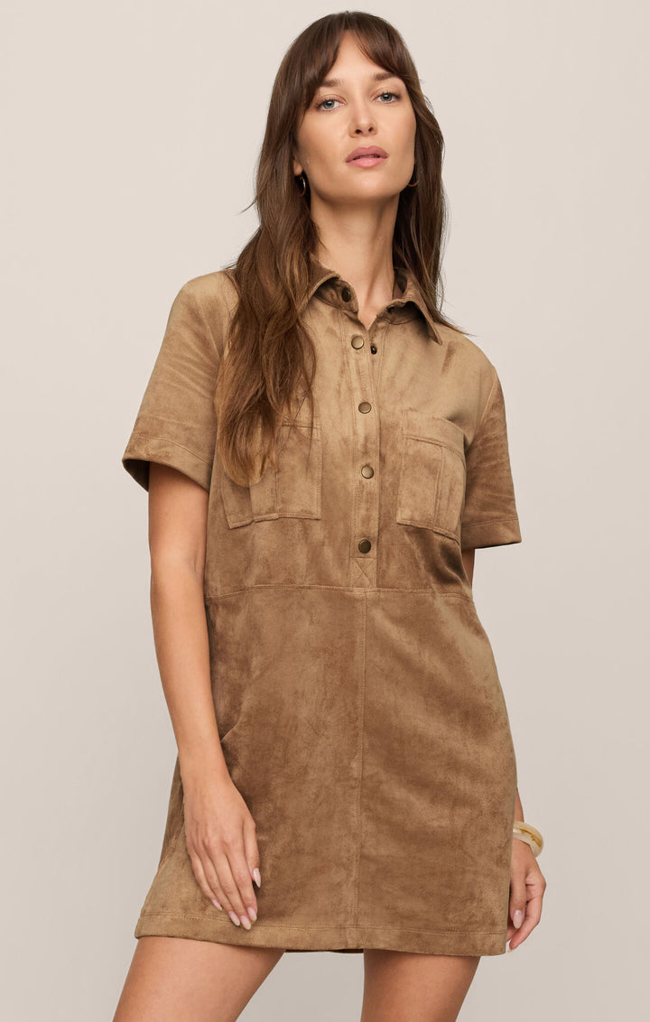 Z Supply Leone Suede Mini Dress - Capri by Sunset & Co.