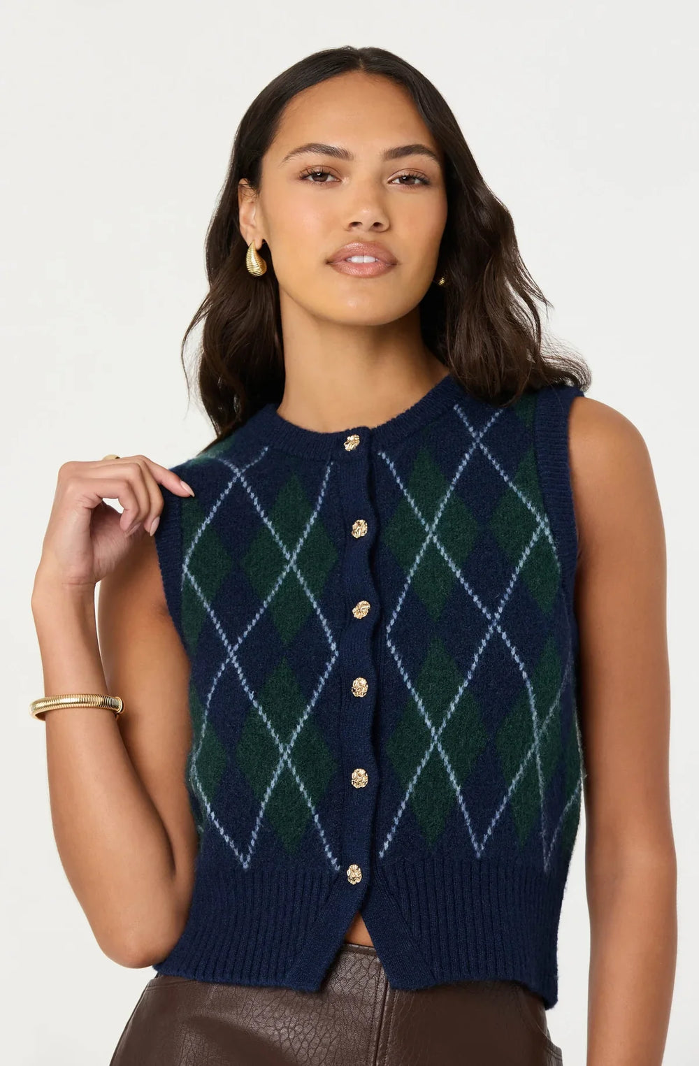 ASTR the Label Abbie Sweater Vest - Capri by Sunset & Co.