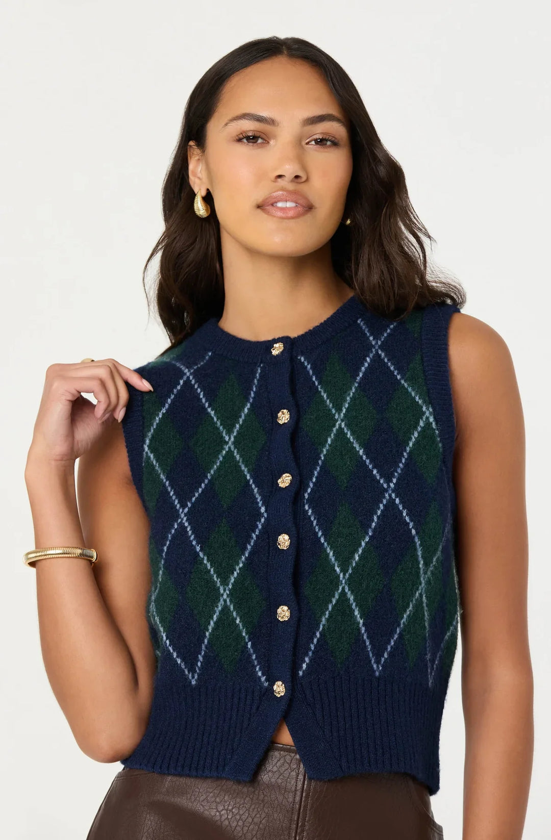 ASTR the Label Abbie Sweater Vest - Capri by Sunset & Co.