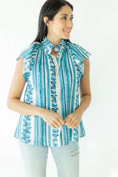 Victoria Dunn Bays Blouse - Capri by Sunset & Co.