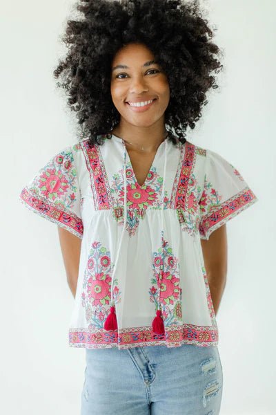 Victoria Dunn Catalina Blouse - Capri by Sunset & Co.