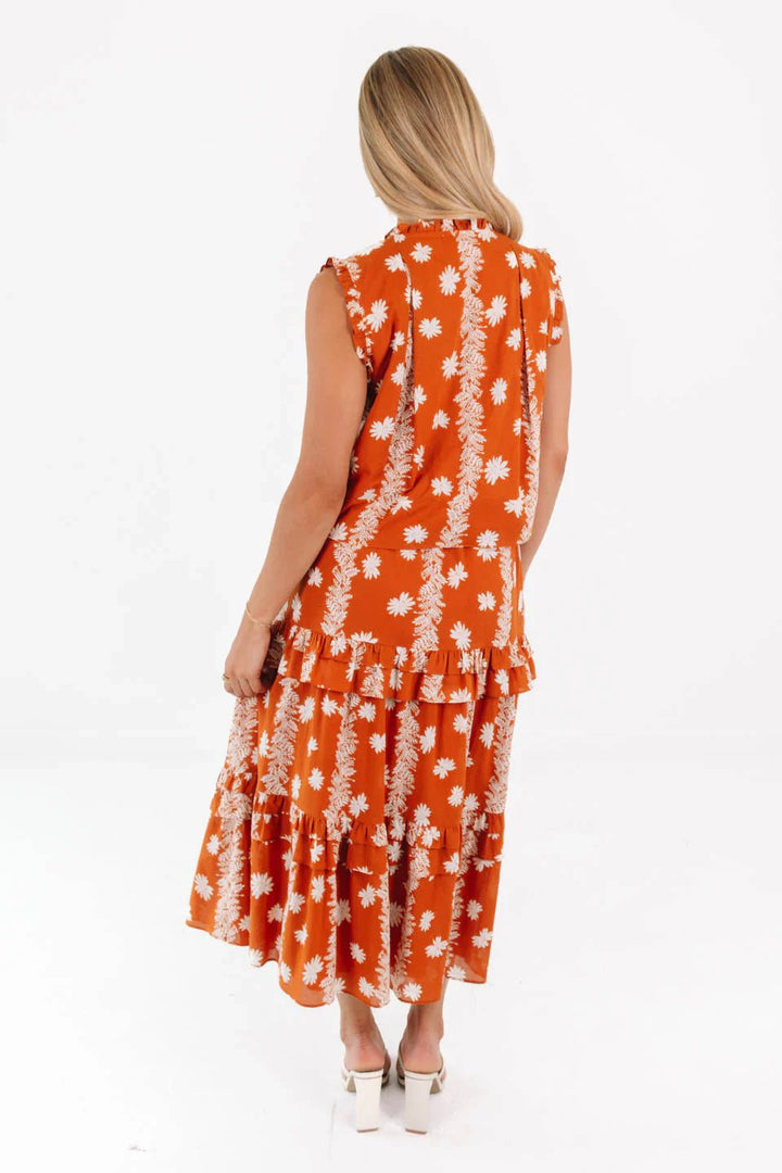 J. Marie Aubrey Button Up Top - Capri by Sunset & Co.