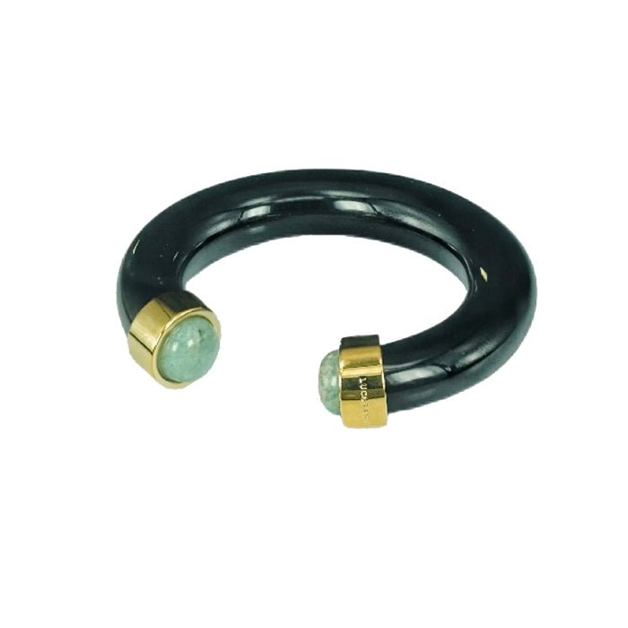 Lucas Jack Chunky Stone Bangle - Capri by Sunset & Co.
