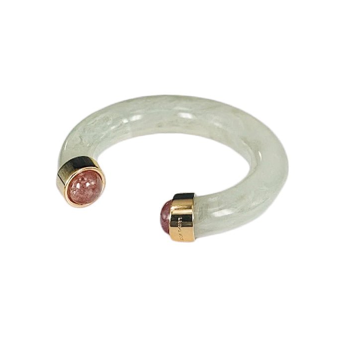Lucas Jack Chunky Stone Bangle - Capri by Sunset & Co.