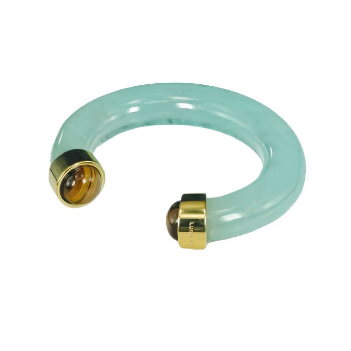Lucas Jack Chunky Stone Bangle - Capri by Sunset & Co.