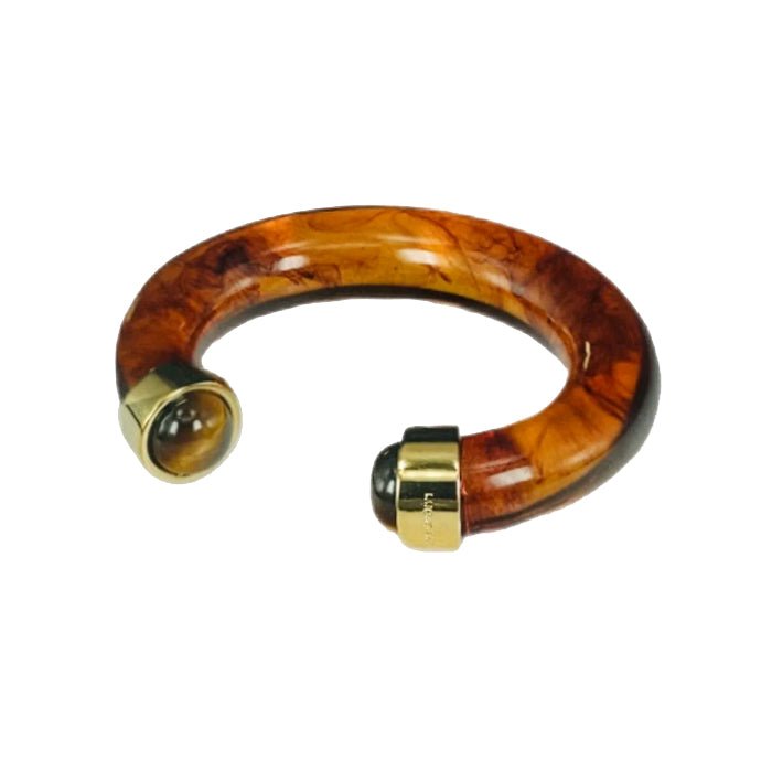 Lucas Jack Chunky Stone Bangle - Capri by Sunset & Co.