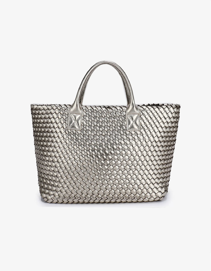 Remi/Reid Bello Woven Tote Hi Shine