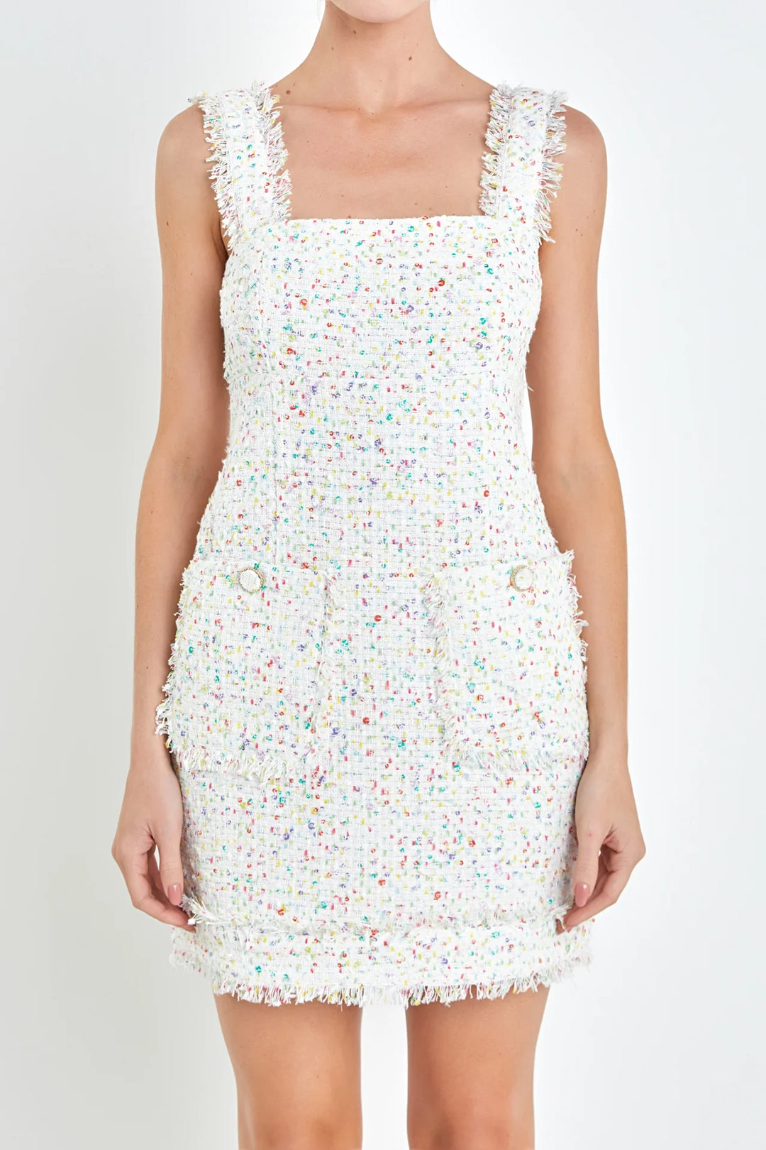 English Factory Funfetti Boucle Mini Dress