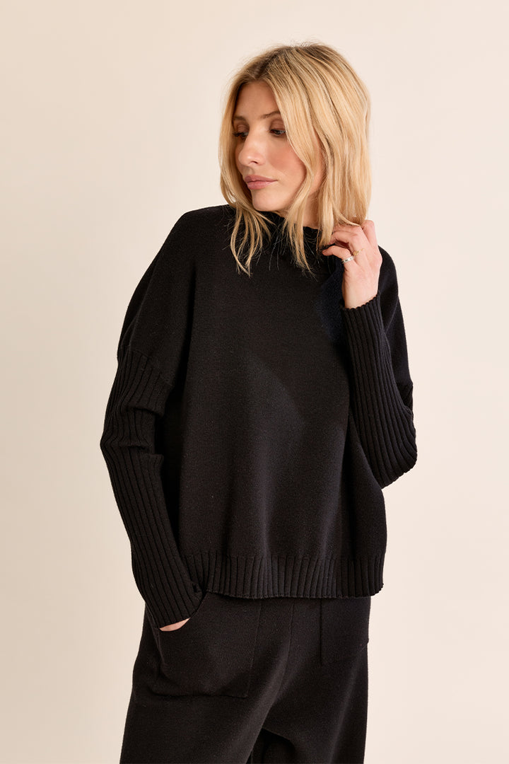 Molly Bracken Stand-up Neck Sweater
