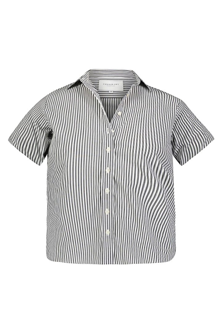 The Shirt The Boxy Short Sleeve Cropped Shirt - Capri by Sunset & Co.