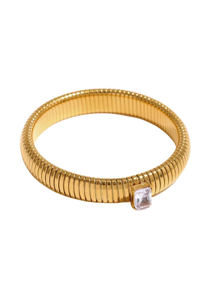 HJane Jewels Clear Tube Bracelet - Capri by Sunset & Co.
