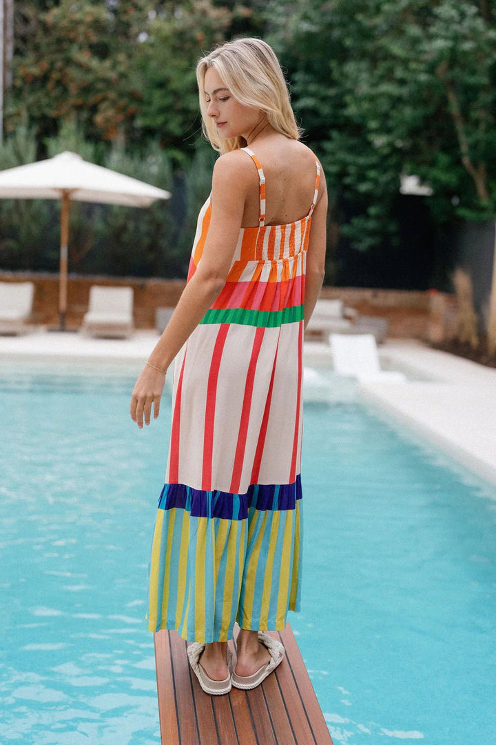 Briton Court Charlie Striped Maxi - Capri by Sunset & Co.