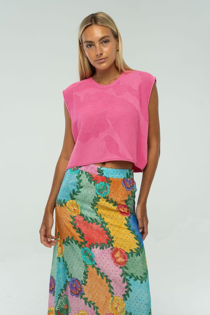 Briton Court Laura Sleeveless Sweater - Capri by Sunset & Co.