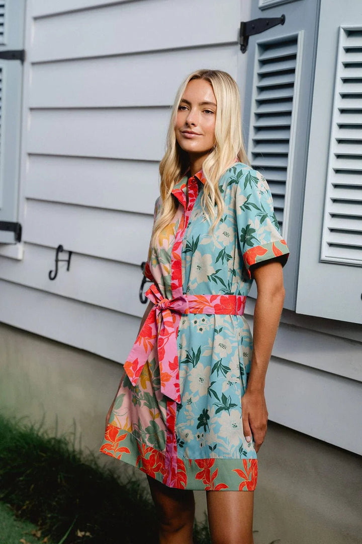 Briton Court Elena Mini Dress - Capri by Sunset & Co.