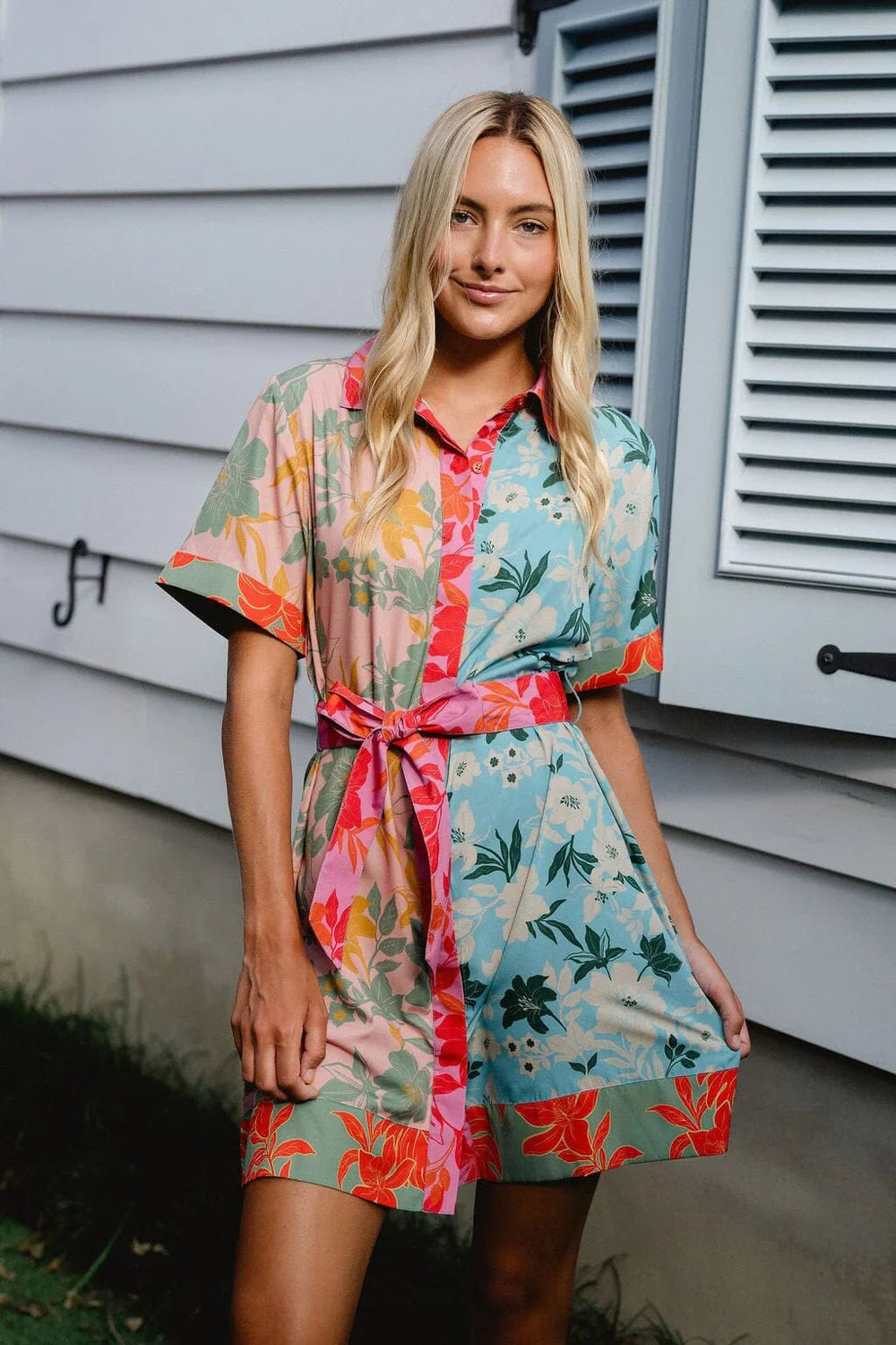 Briton Court Elena Mini Dress - Capri by Sunset & Co.