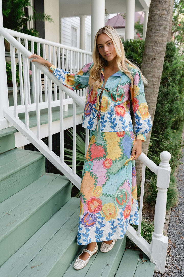 Briton Court Tiffany Skirt - Capri by Sunset & Co.