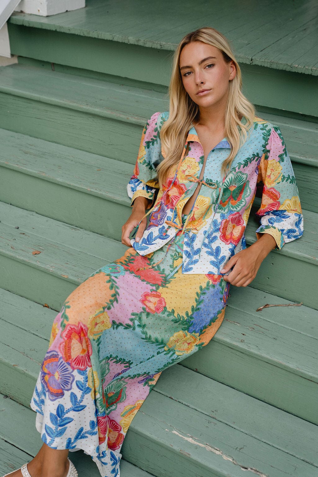 Briton Court Tiffany Skirt - Capri by Sunset & Co.