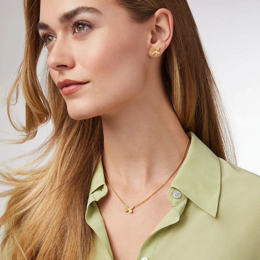 Butterfly Necklace + Earrings Gift Set
