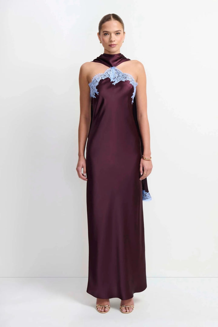 Amanda Uprichard Ashton Maxi with Lace - Capri by Sunset & Co.