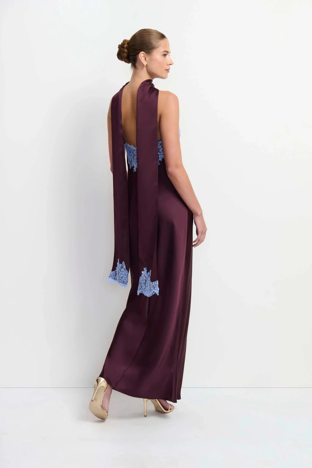 Amanda Uprichard Ashton Maxi with Lace - Capri by Sunset & Co.