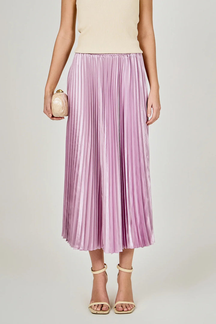 Endless Rose Pleated Skirt - Capri by Sunset & Co.