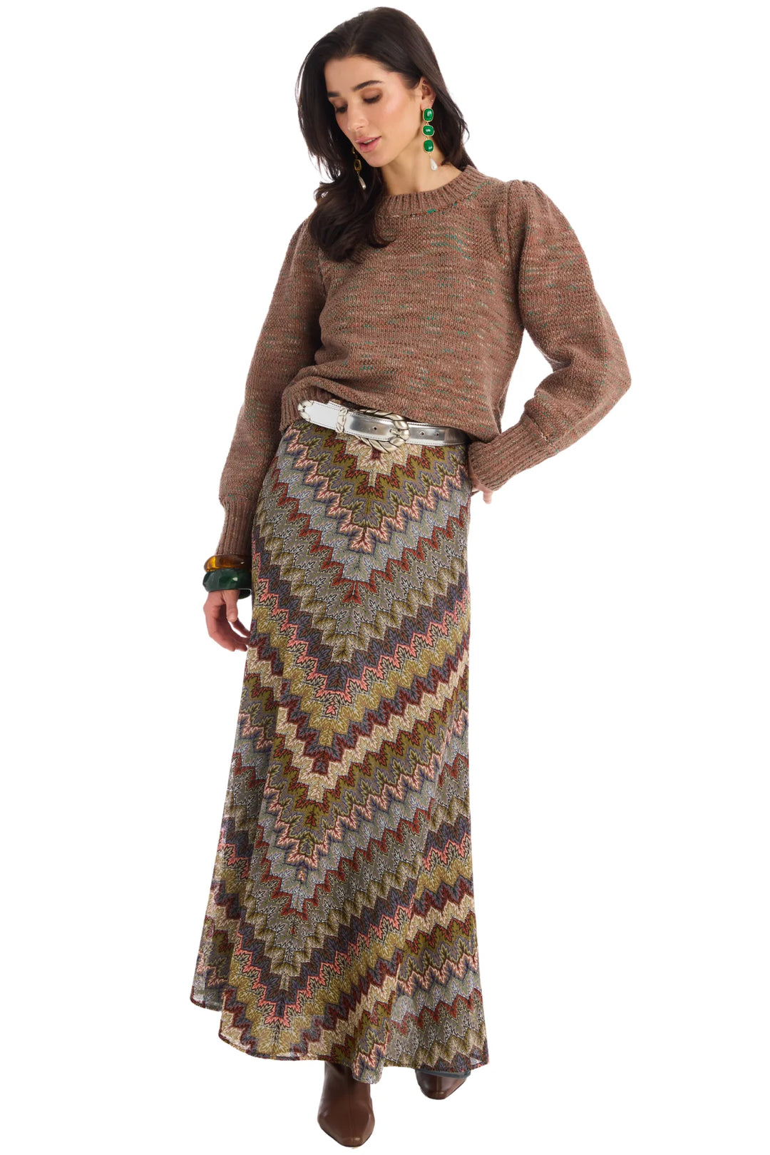 ALLISON New York Olive Skirt - Capri by Sunset & Co.
