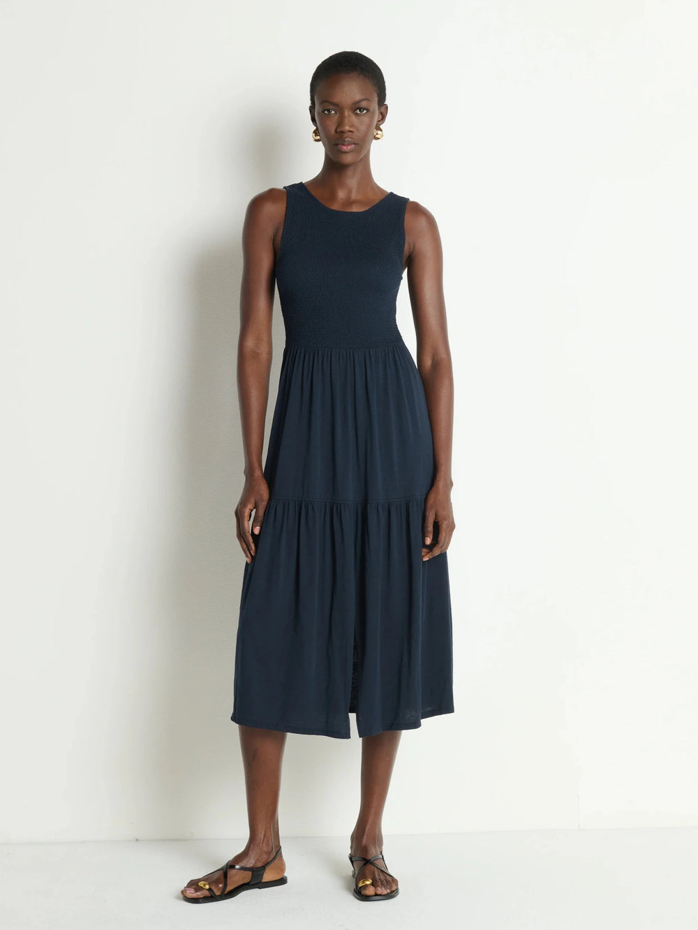 the limited midi dresses The Lakeside Collection Women's Tie-Dye V-Neck Midi Dress