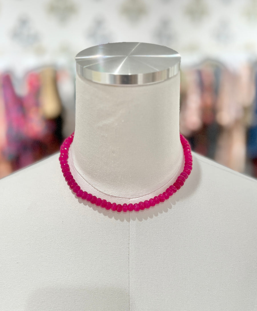Palermo Necklace - Hot Pink