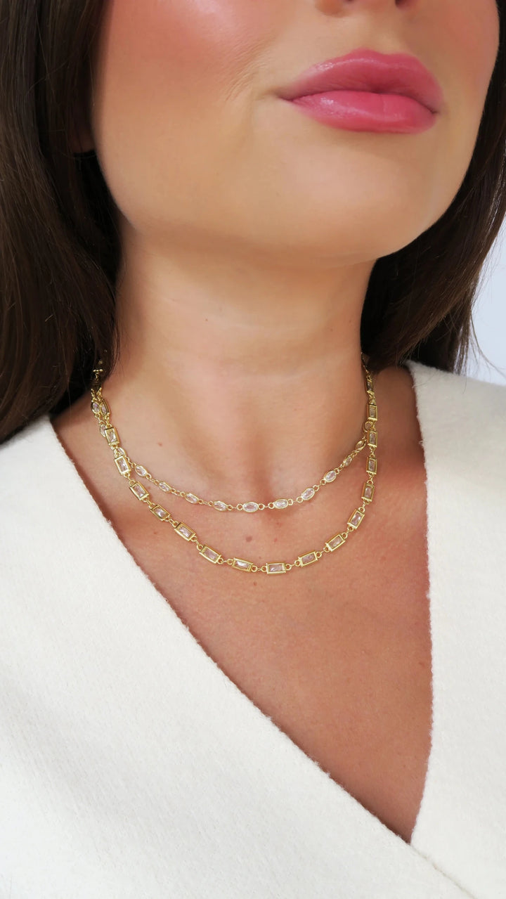 Essential Baguette Necklace - Capri by Sunset & Co.