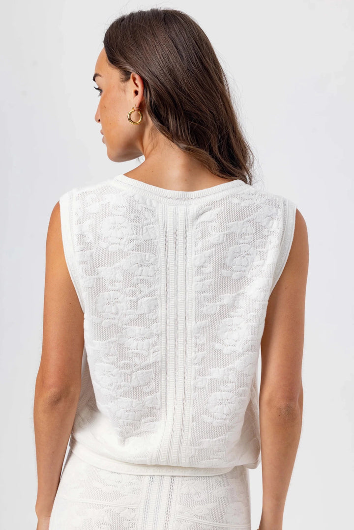 Sundays Clover Sweater Vest - Capri by Sunset & Co.