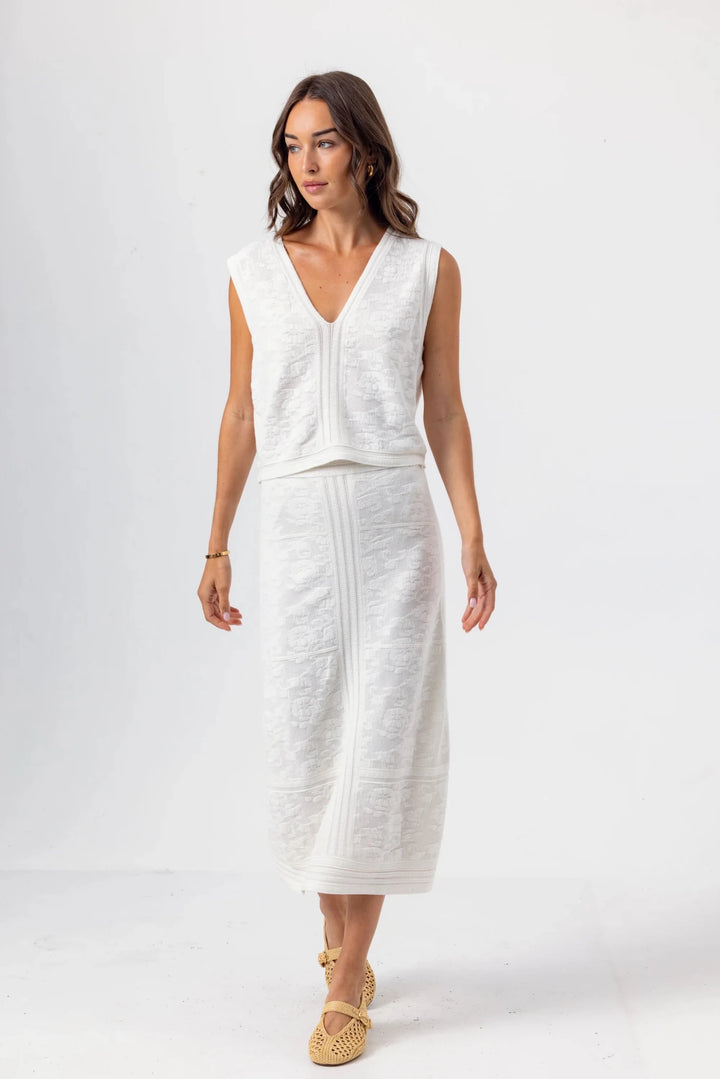 Sundays Clover Sweater Vest - Capri by Sunset & Co.