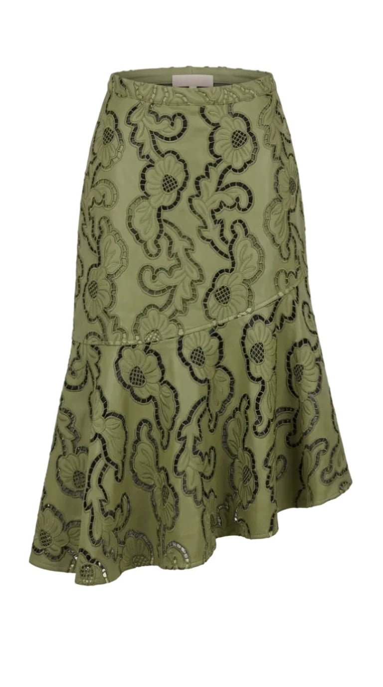 Never A Wallflower Darby Skirt - Capri by Sunset & Co.