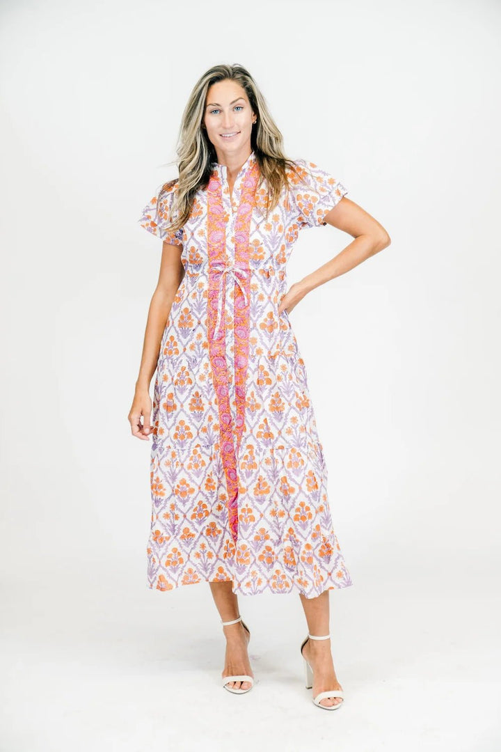 Victoria Dunn Magnolia Flutter Dress - Capri by Sunset & Co.